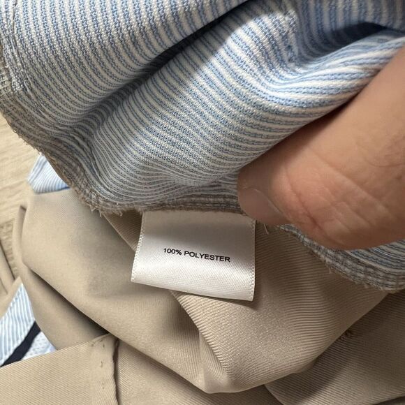 Peter Millar Pants Men's Size 36x30 Tan Beige Cotton Dress - Picture 8 of 11